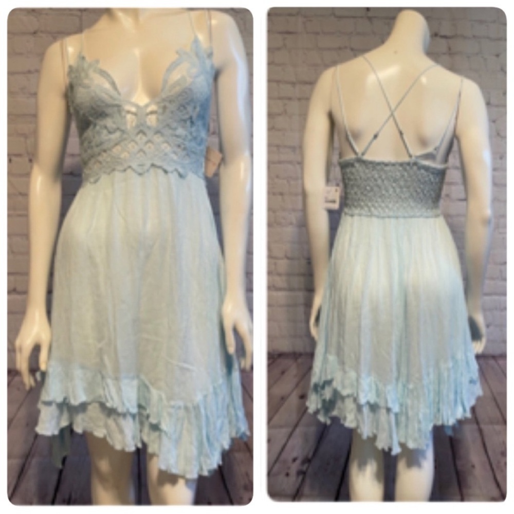 Free People ADELLA MINI DRESS SIZE XSMALL - Picture 16 of 16